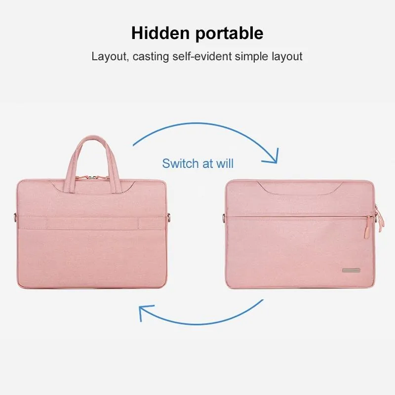 15.6 Inch Inner Bag with Shoulder Strap for Handbag or Laptop
