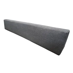 58" Loose Back Rest Triangle Cushion - Charcoal Cloth