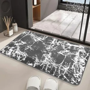 Anti-Slip Door Mat(319)-14245Grey Marble