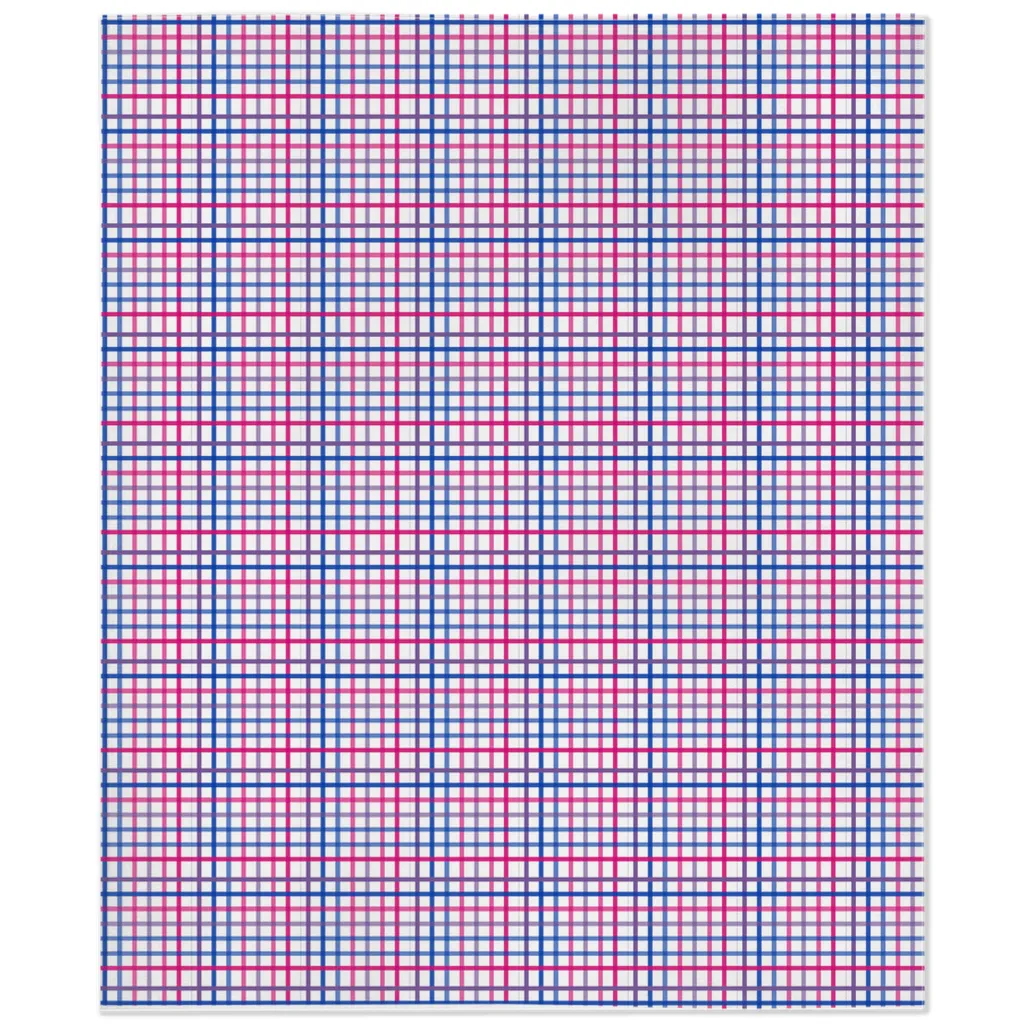 Bisexual Tattersol Plaid Pride Minky Blankets