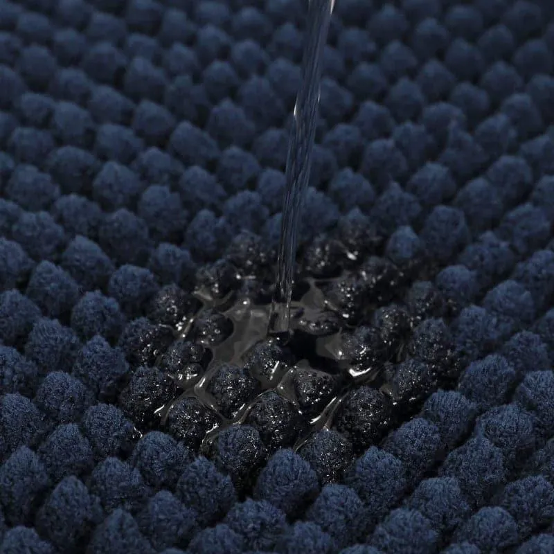 Blissful Solid Bathmat - Blue