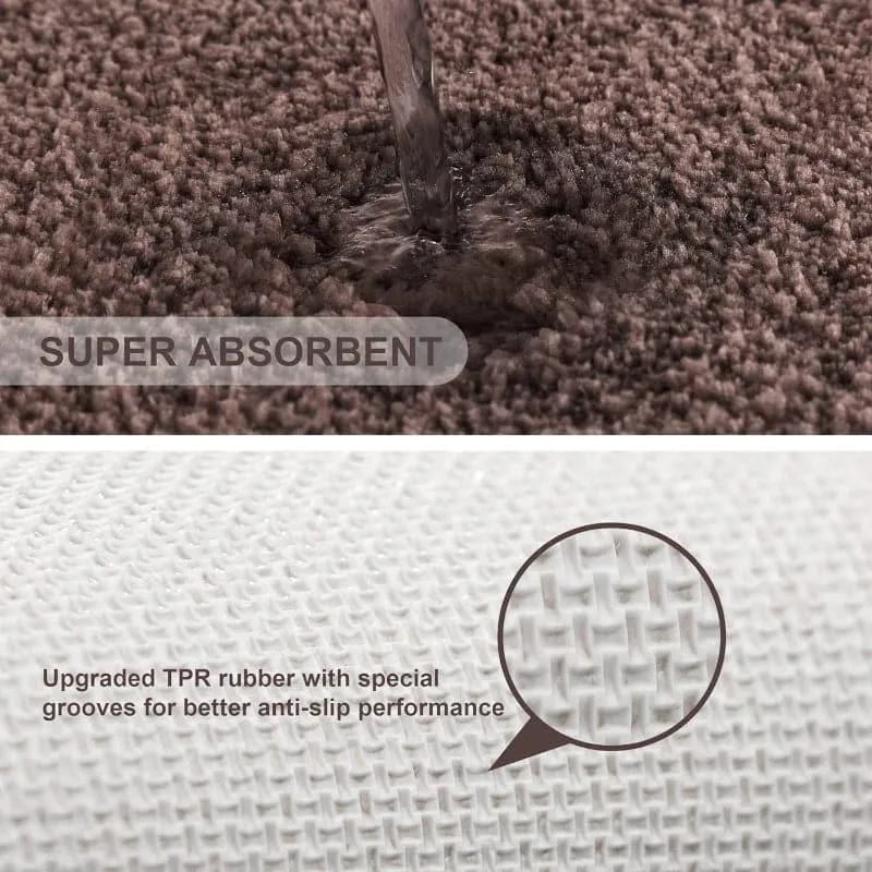 Blissful Solid Bathmat - Brown