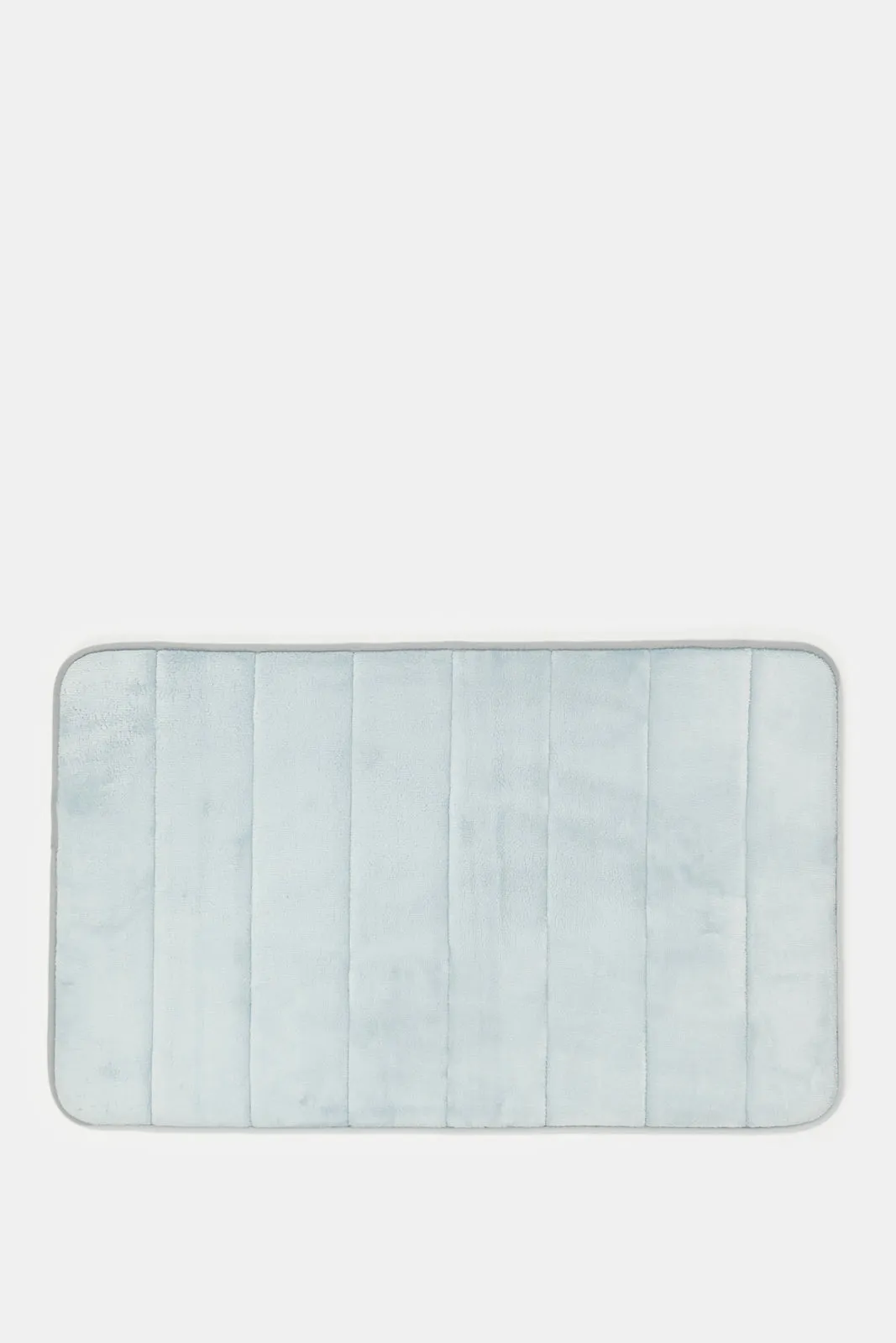 Blue Stripe Memory Foam Bath Mat