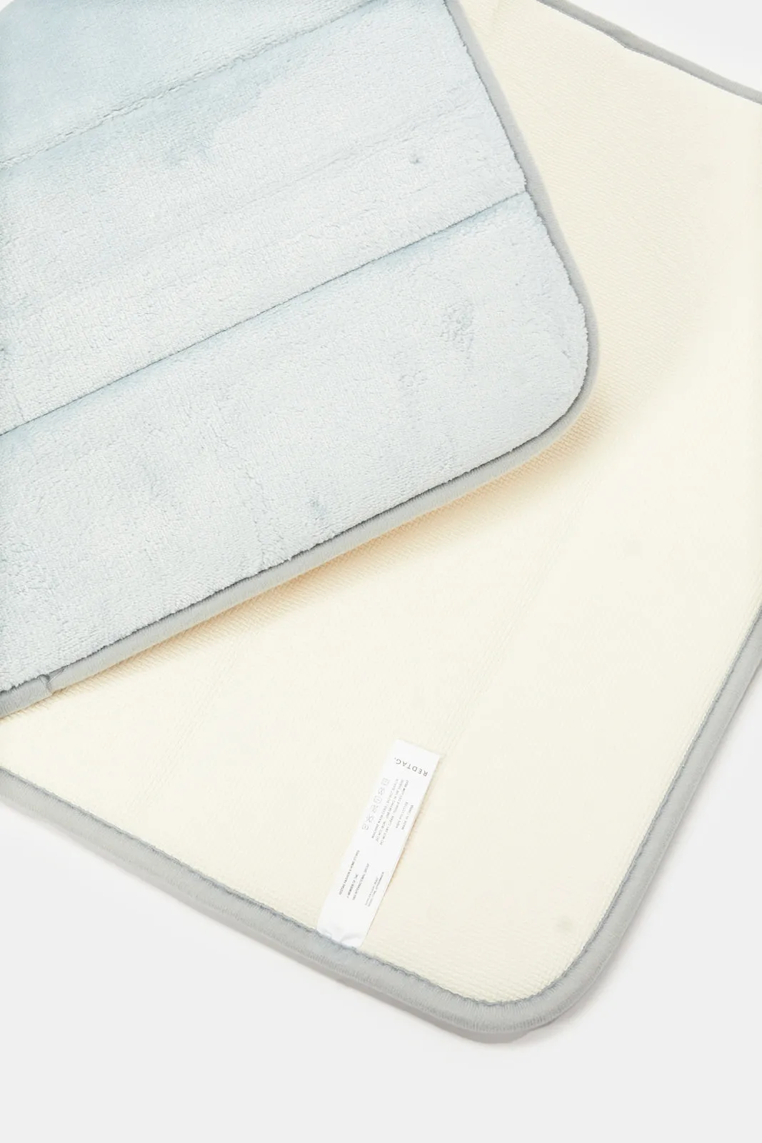 Blue Stripe Memory Foam Bath Mat