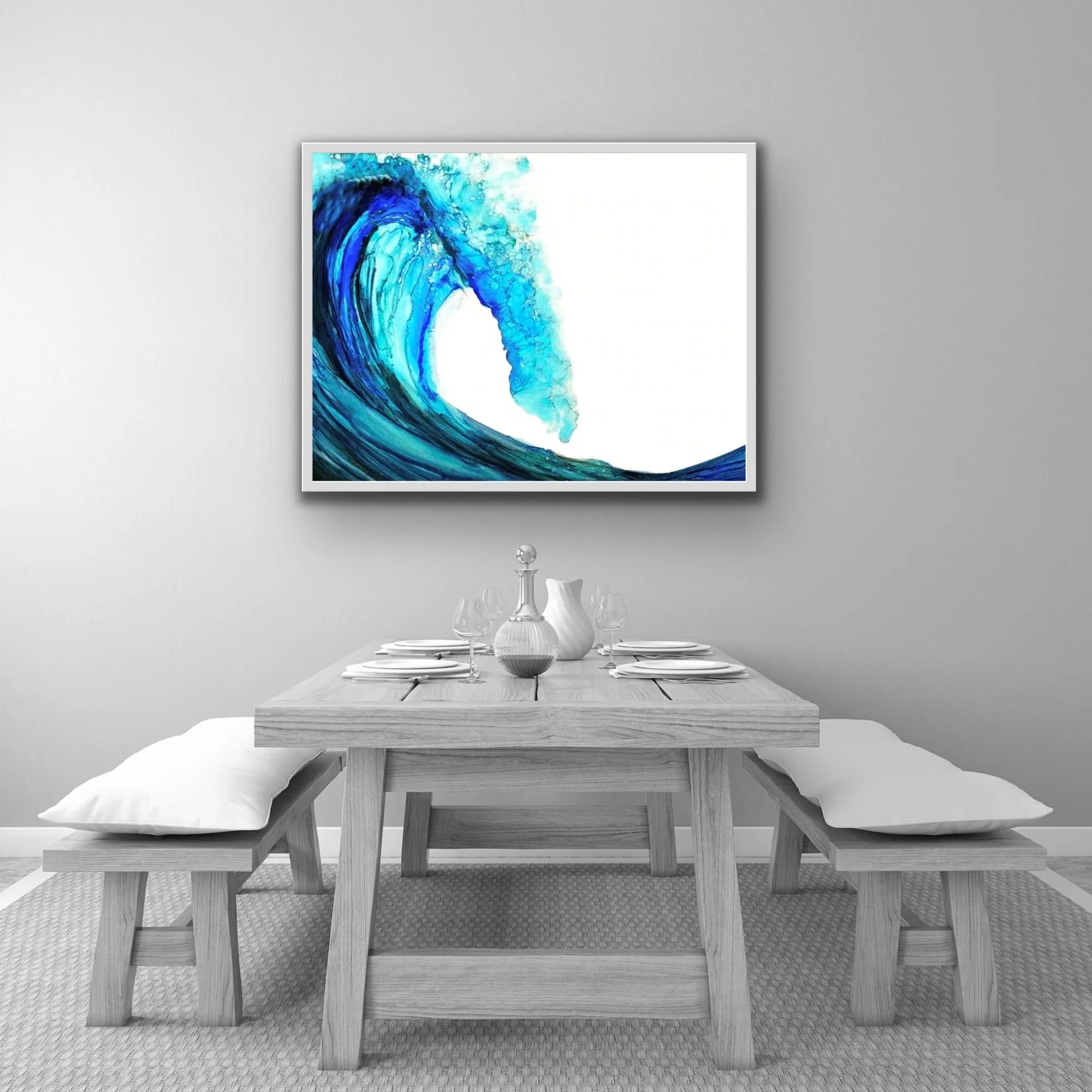 Blue Wave - Framed Print