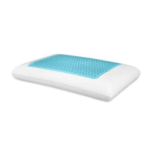 Comfort Revolution Originals Blue Bubble Gel   Memory Foam Cooling Bed Pillow - King Size