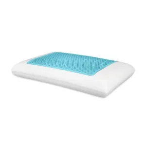 Comfort Revolution Originals Blue Bubble Gel   Memory Foam Cooling Bed Pillow - King Size