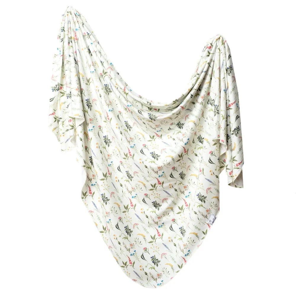 Copper Pearl Knit Swaddle Blanket / Aspen