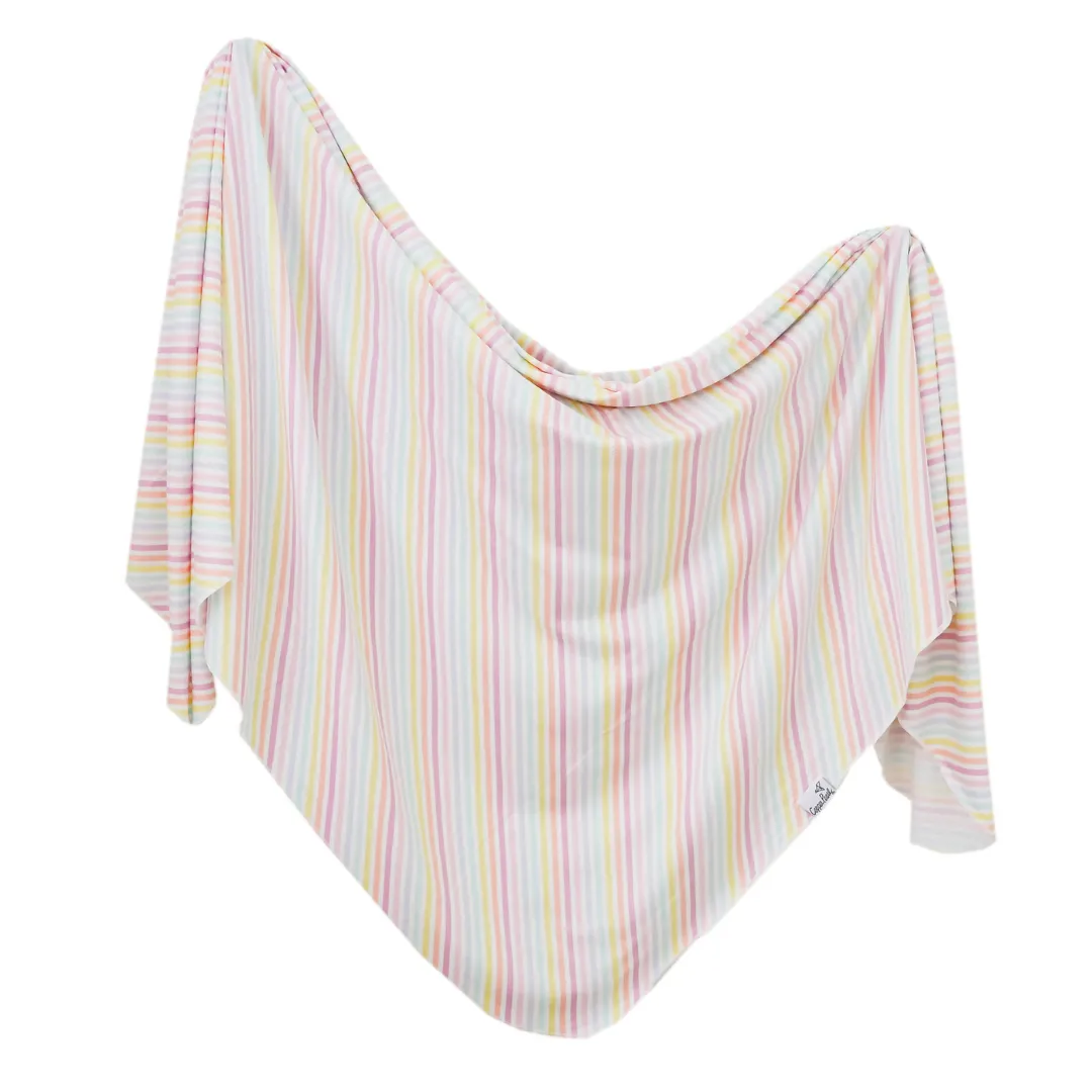 Copper Pearl Knit Swaddle Blanket / Lucky