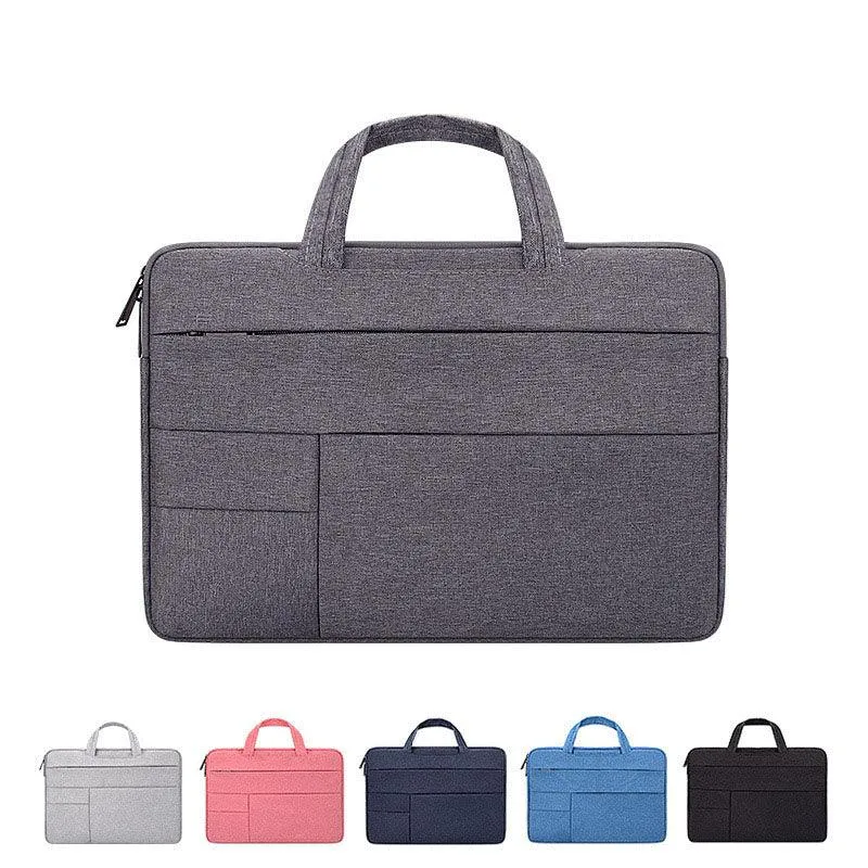 Essential Waterproof Laptop Hand Bag For 15.6 Inch-Pink
