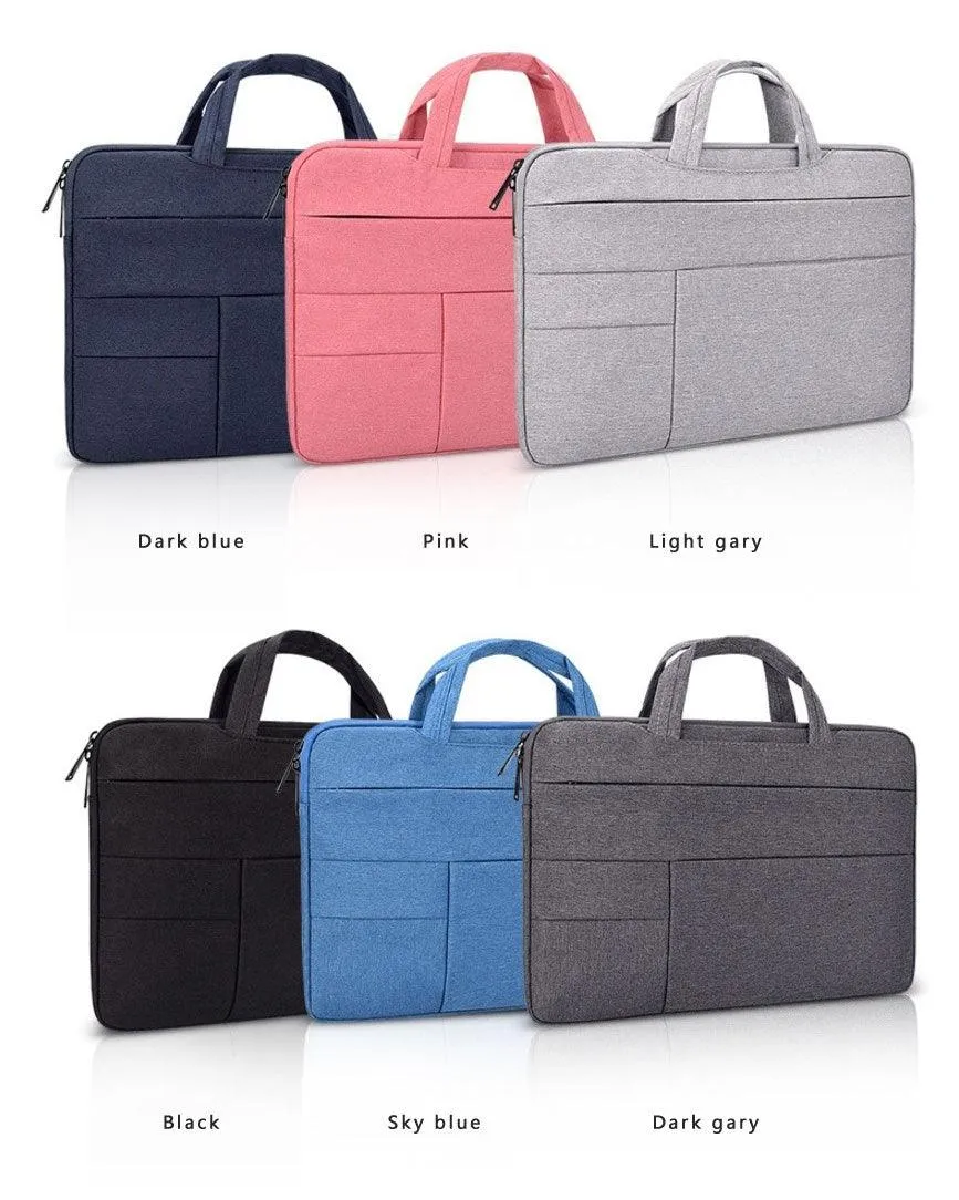 Essential Waterproof Laptop Hand Bag For 15.6 Inch-Pink