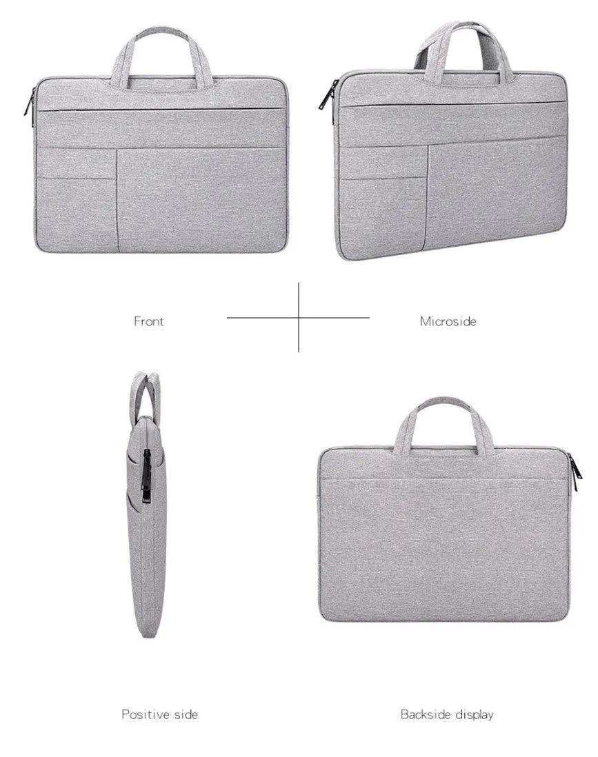 Essential Waterproof Laptop Hand Bag For 15.6 Inch-Pink