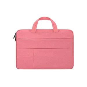Essential Waterproof Laptop Hand Bag For 15.6 Inch-Pink