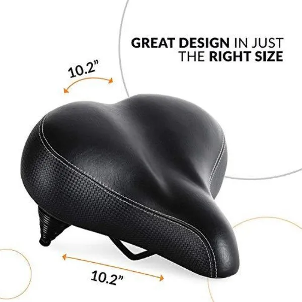 Extra Wide and Padded Universal Bike Seat Replacement