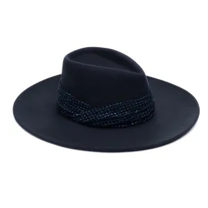 Harlowe Crystal Mesh Fedora