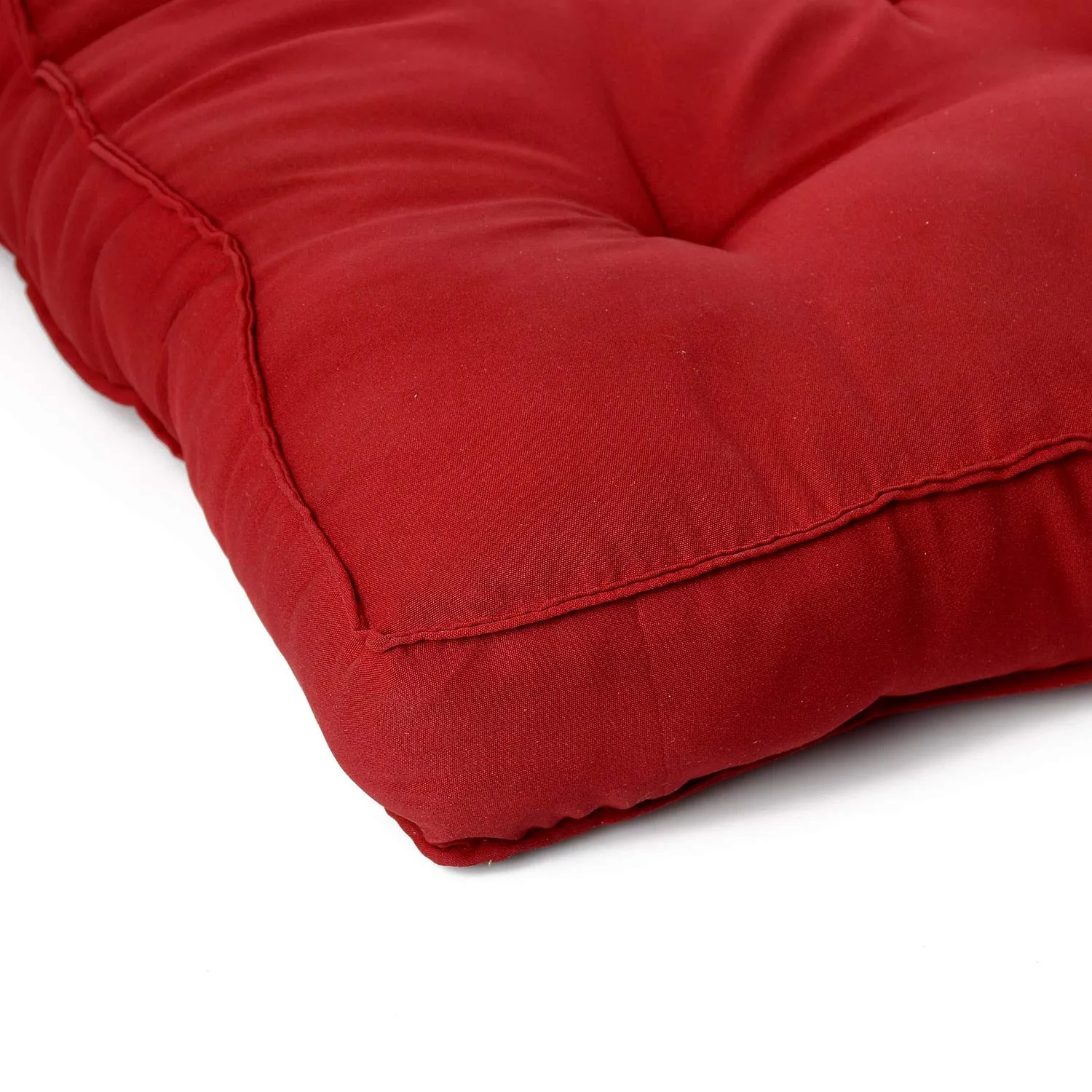 Heart Home Microfiber Square Chair Pad Seat Cushion for Car Pad, Office Chair, Indoor/Outdoor, Dining Living Room, Kitchen, 18 * 18 Inch (Maroon), Standard (HS_37_HEARTH020904)