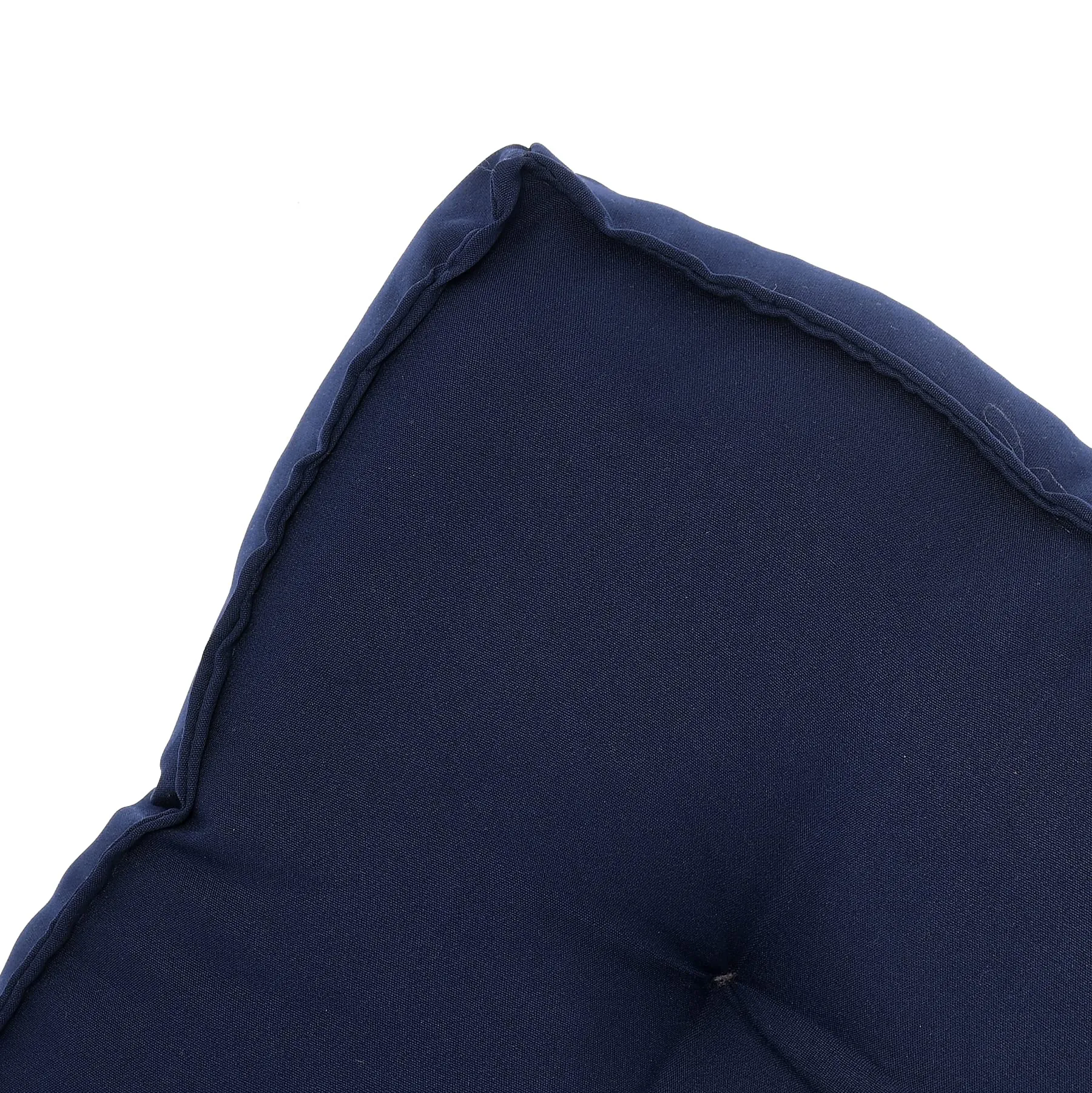 Heart Home Microfiber Square Chair Pad/Cushion for Office, Home or Car Sitting, 18 * 18 Inch (Navy Blue), Standard (HS_37_HEARTH020897)