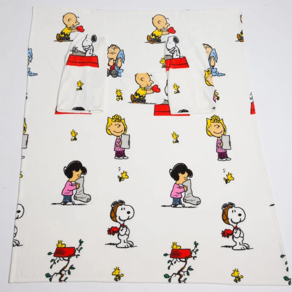 KANGURU Blanket With Sleeves and a Pocket - Peanuts