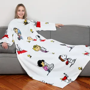 KANGURU Blanket With Sleeves and a Pocket - Peanuts