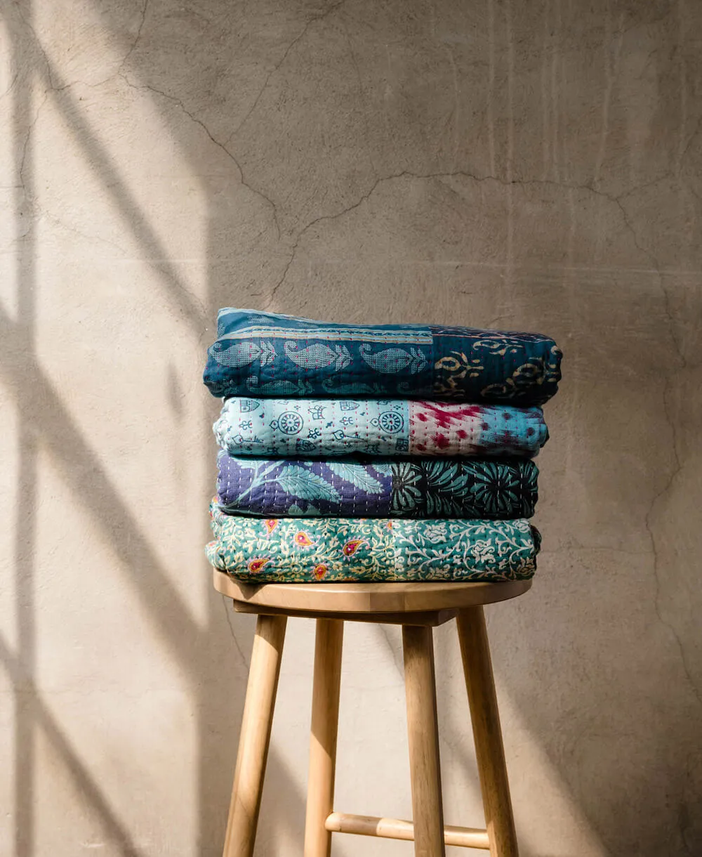Kantha Quilt Throw - No. 240202