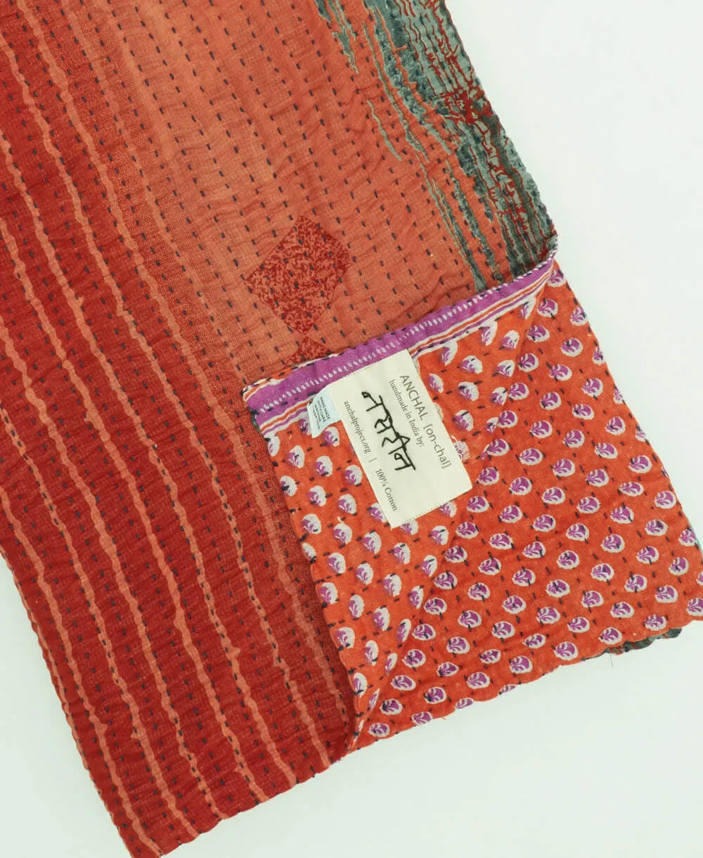 Kantha Quilt Throw - No. 240517