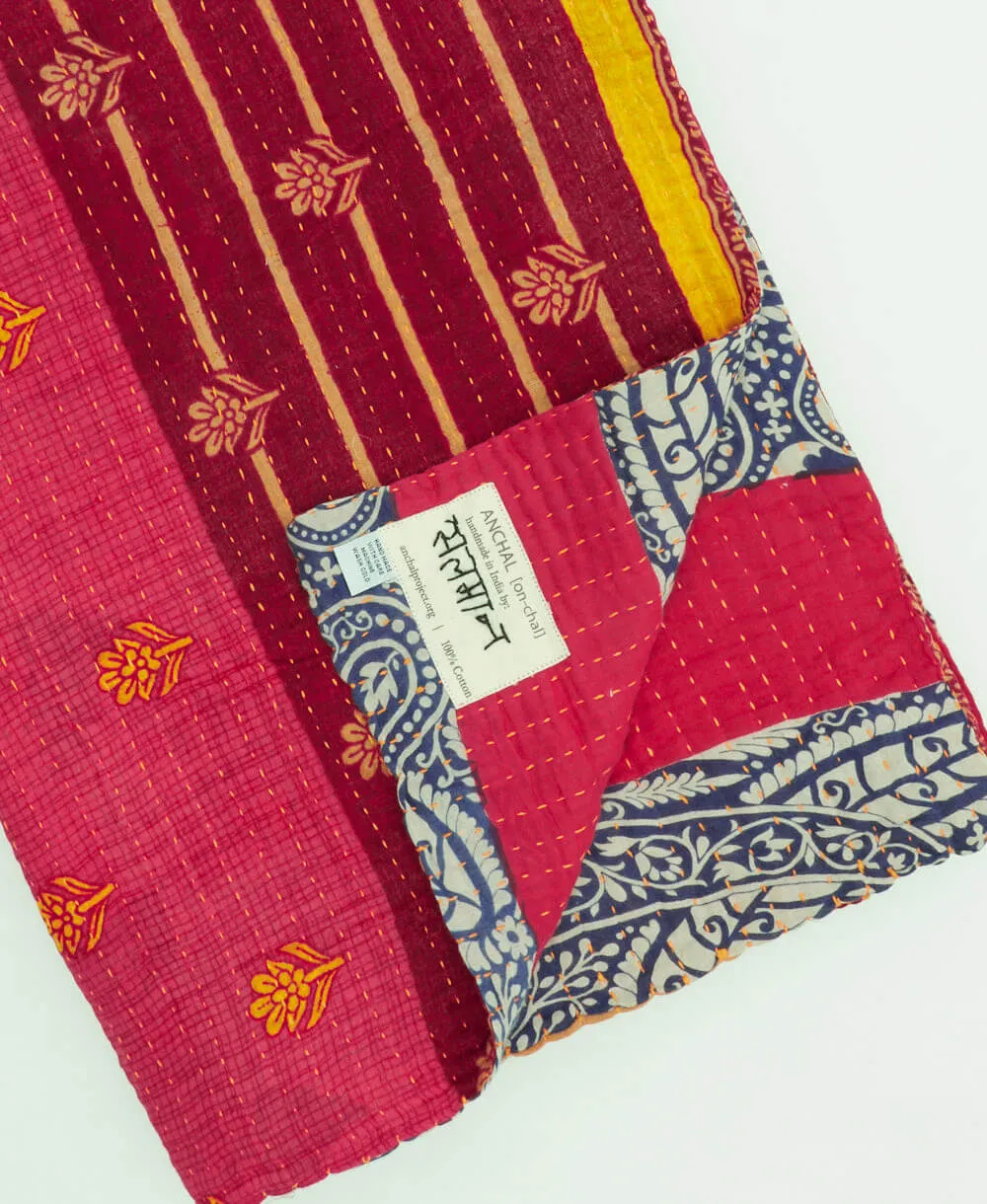 Kantha Quilt Throw - No. 240523
