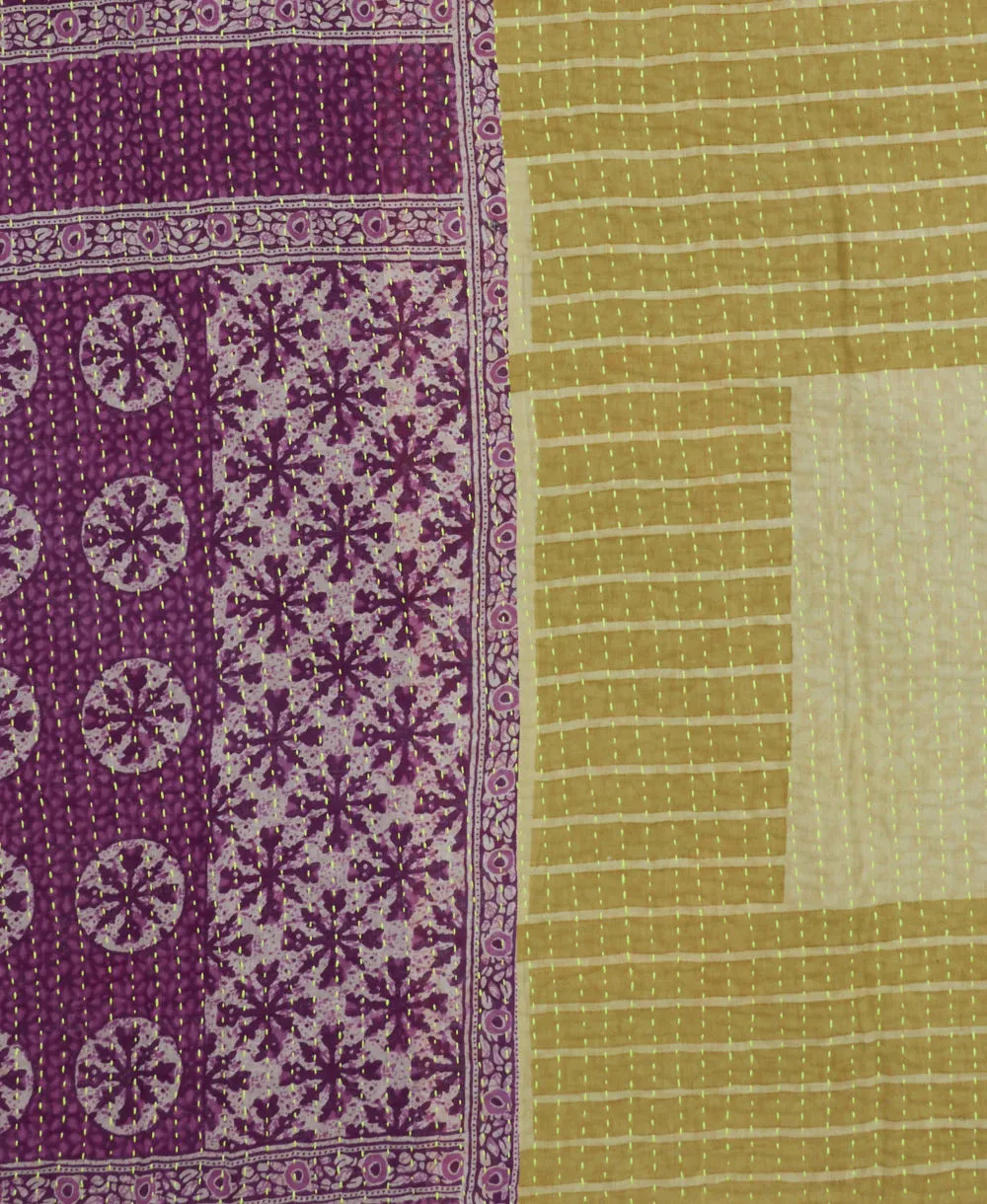 Kantha Quilt Throw - No. 240615