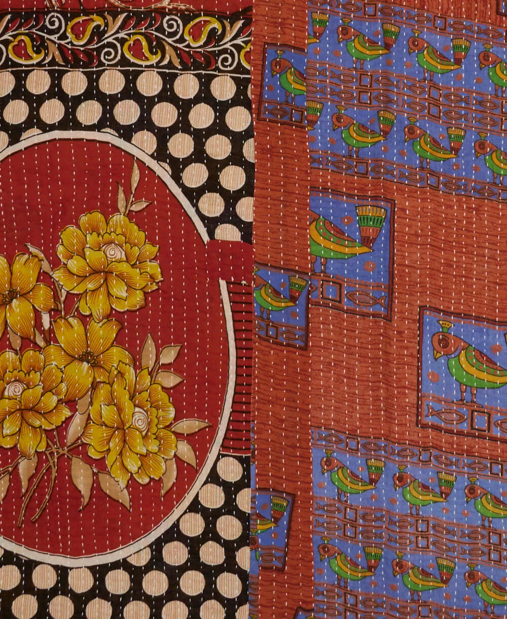 Kantha Quilt Throw - No. 240621
