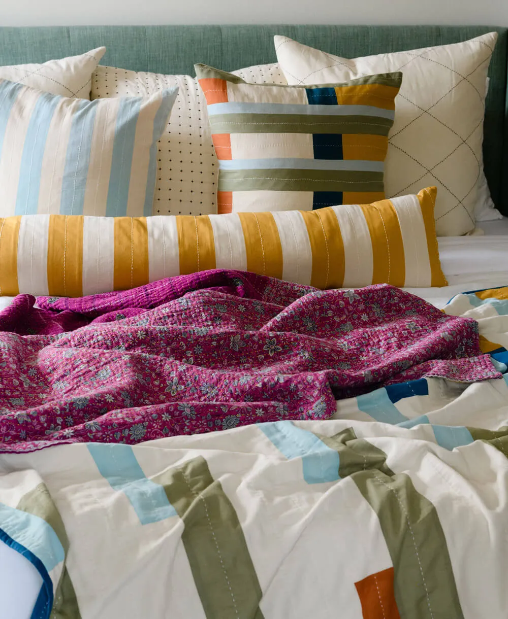 Kantha Quilt Throw - No. 240631