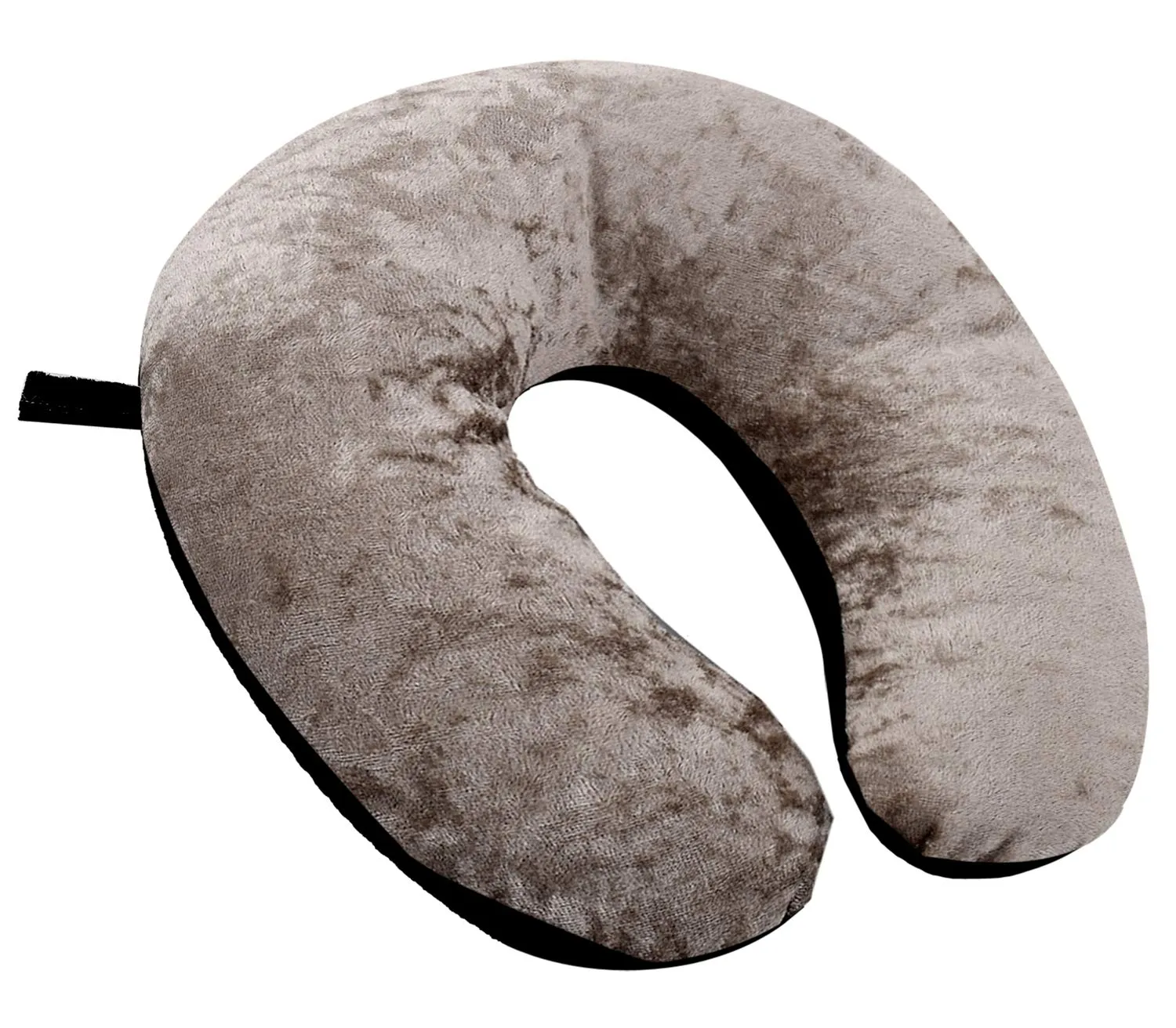 Kuber Industries 2 Pieces Unisex U-Shaped 100 Percent Pure Micro Fibre Soft Cushions Neck Rest Pillow for Travel, Car, Train, Flight, Bus (Purple & Green,Black & Grey)-CTKTC039209