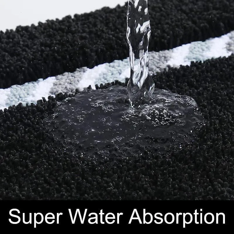 Luxe Cove Bathmat - Black
