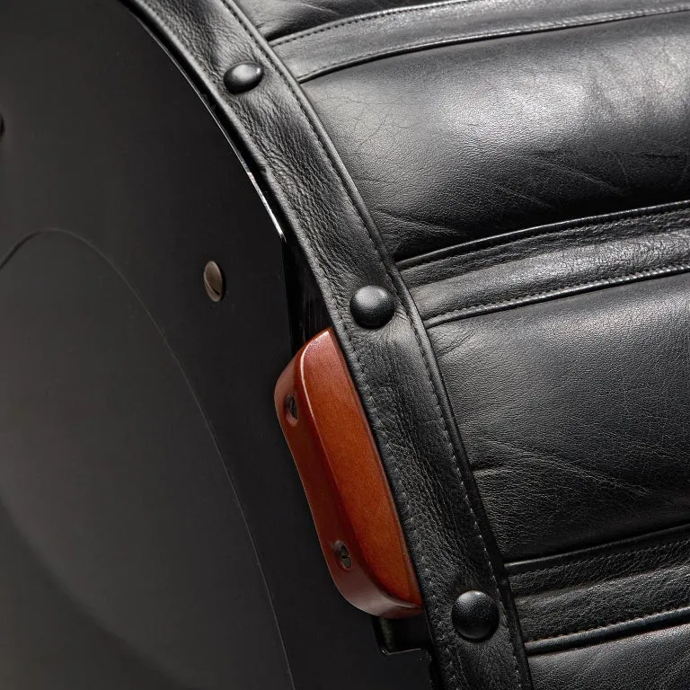 Mats Theselius for Källemo Exclusive Chaise Longue in Black Leather