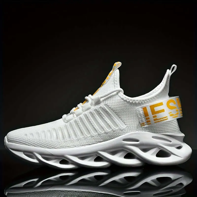 Men's Breathable Running Shoes with Cushioned Sole