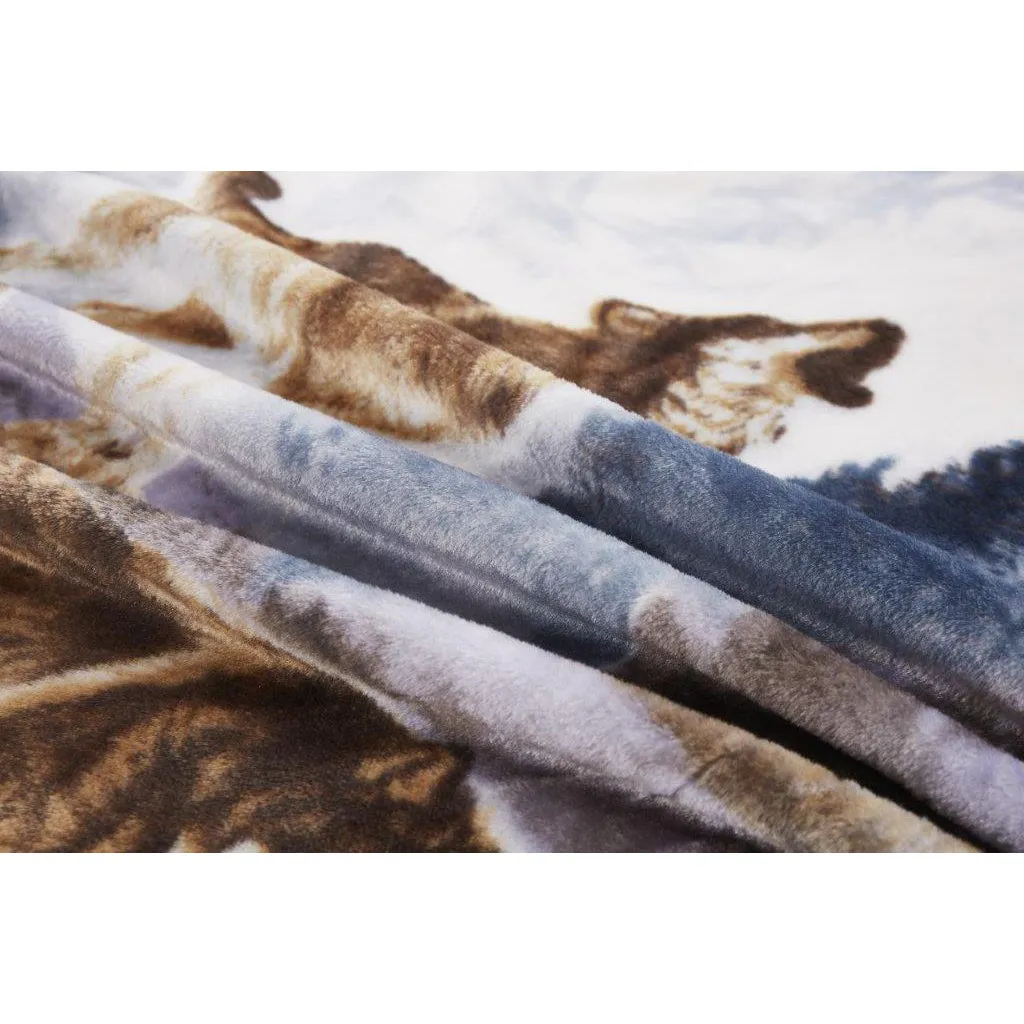 Moon Wolf Blanket DB5255-2 Queen Size