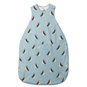 Nature Baby Organic Cotton & Merino Sleeping Bag - Puffin Print