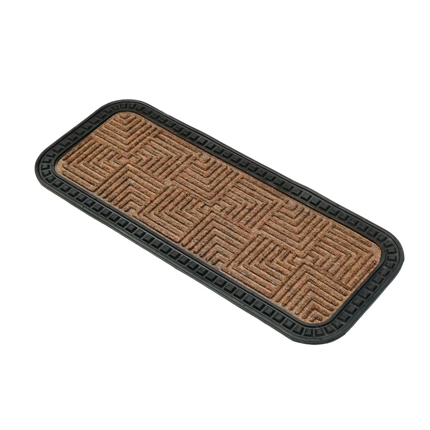 OnlyMat Stylish BEIGE Anti-Slip Step Stair Mats 25cm x 60cm with Anti-Slip Backing