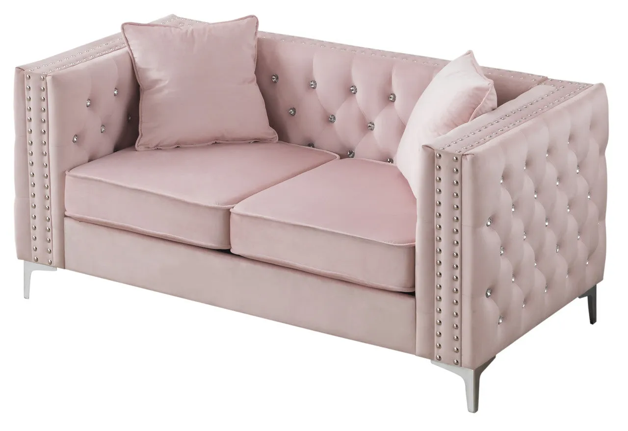 Pretty in Pink Loveseat -Pink