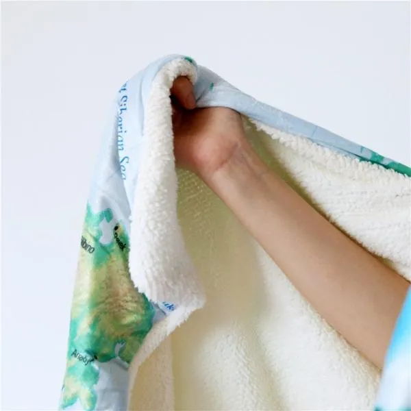 Rainbow Turtle Twist Cozy Hooded Blanket