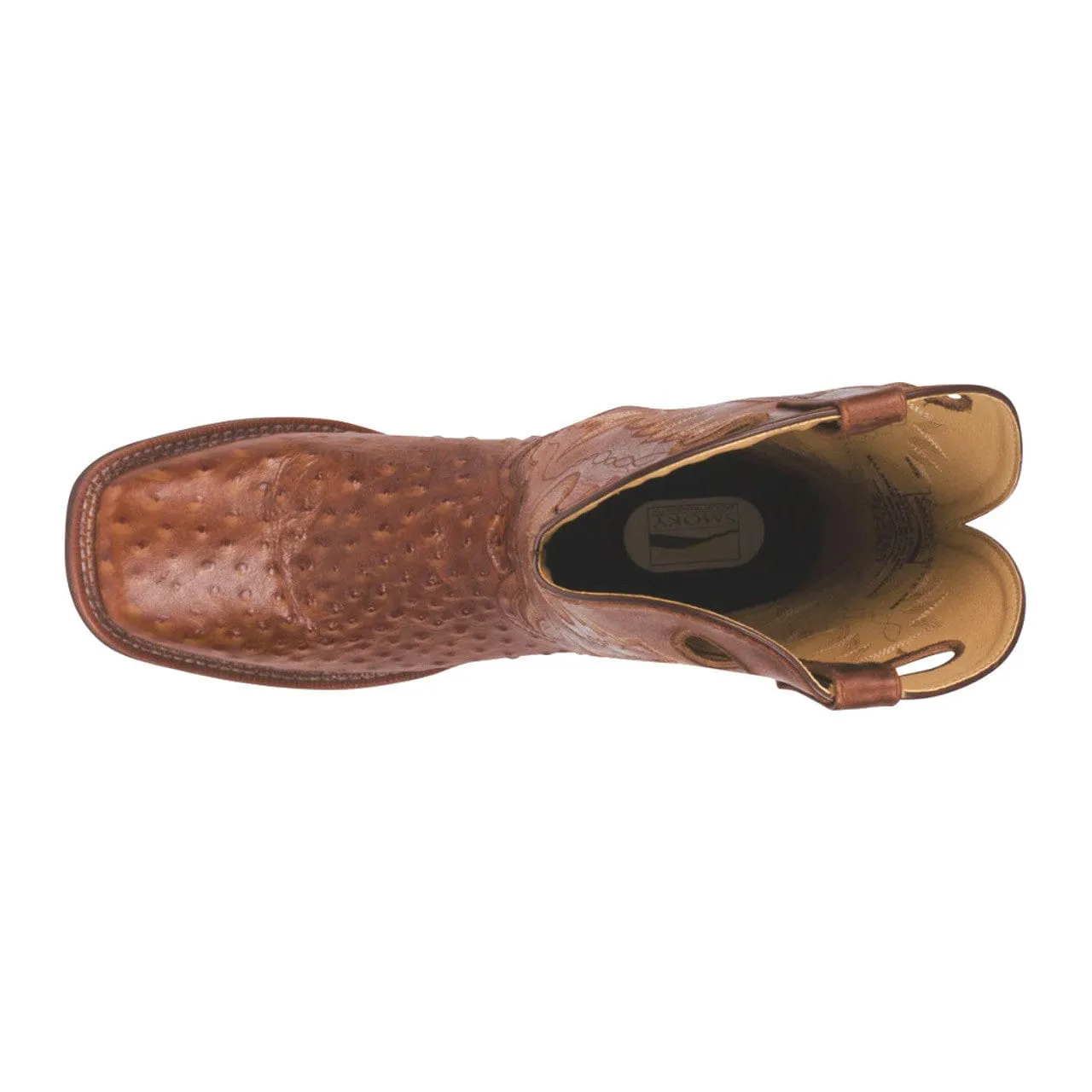 Smoky Mountain Men's Danville Cognac and Brown Crackle Western Boots 4048