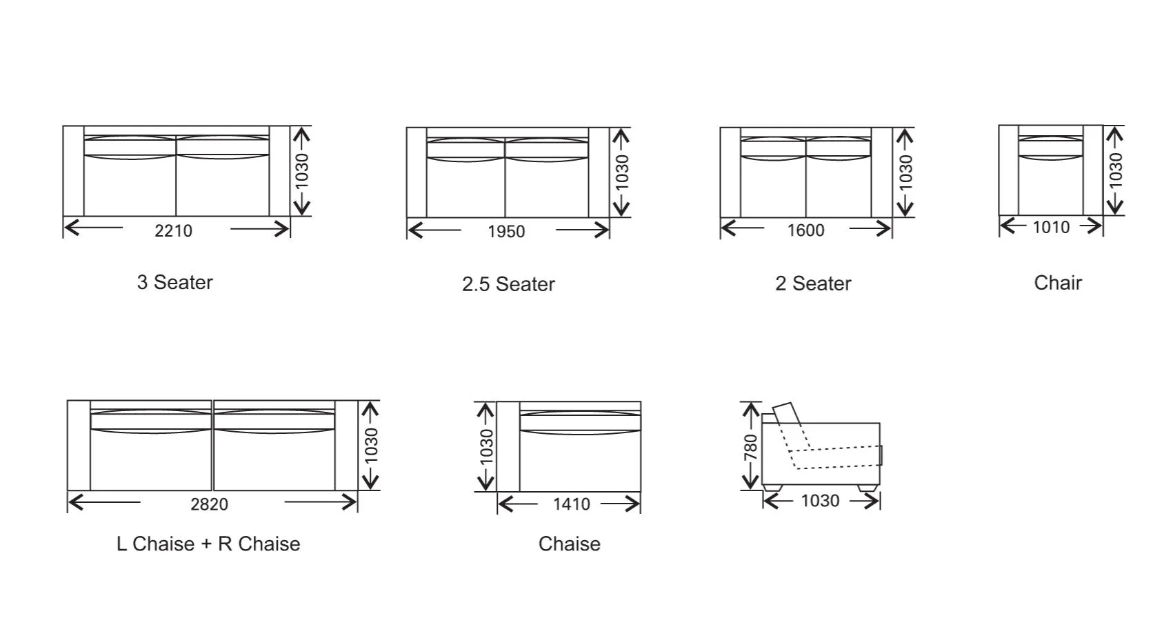 Sofa Echo -Custom Made In Sydney Please Contact Store For Pricing