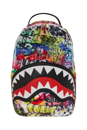 Sprayground Graffiti Faux Fur DLXSV Backpack
