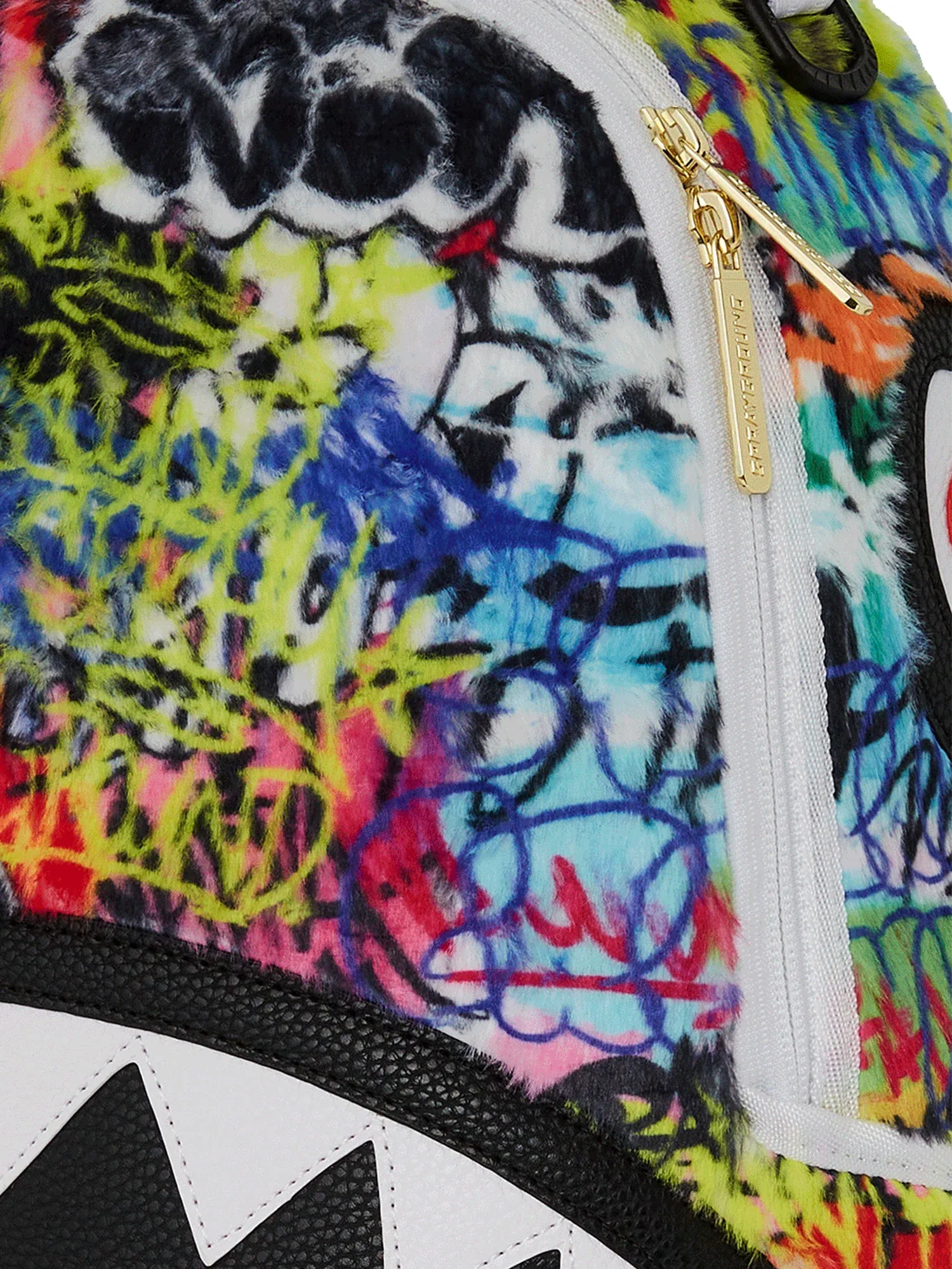 Sprayground Graffiti Faux Fur DLXSV Backpack