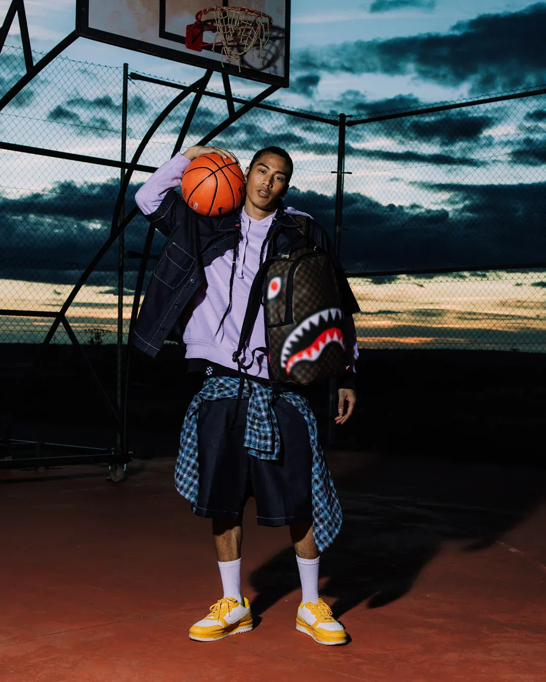 Sprayground Sharks In Paris Blur DLXSV Backpack