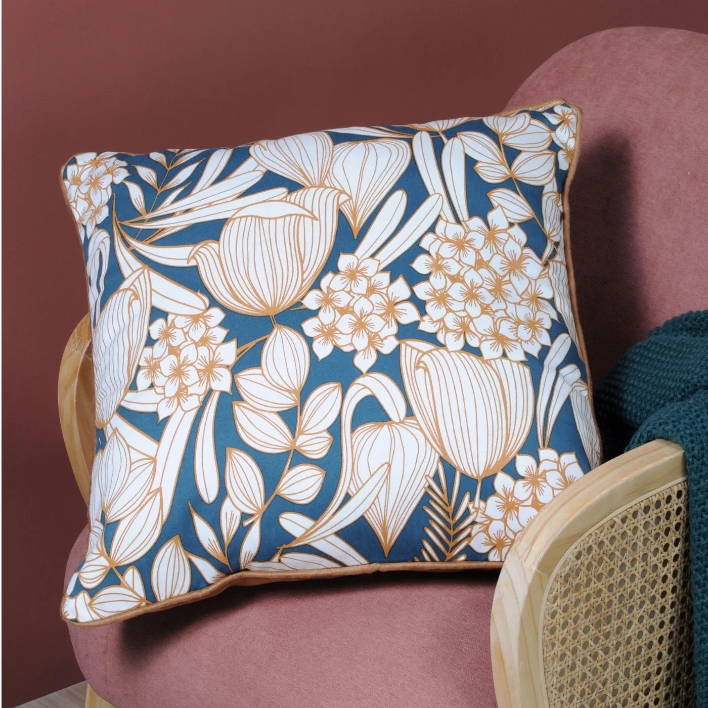 Stof Cushion Petrol | 50cm x 50cm
