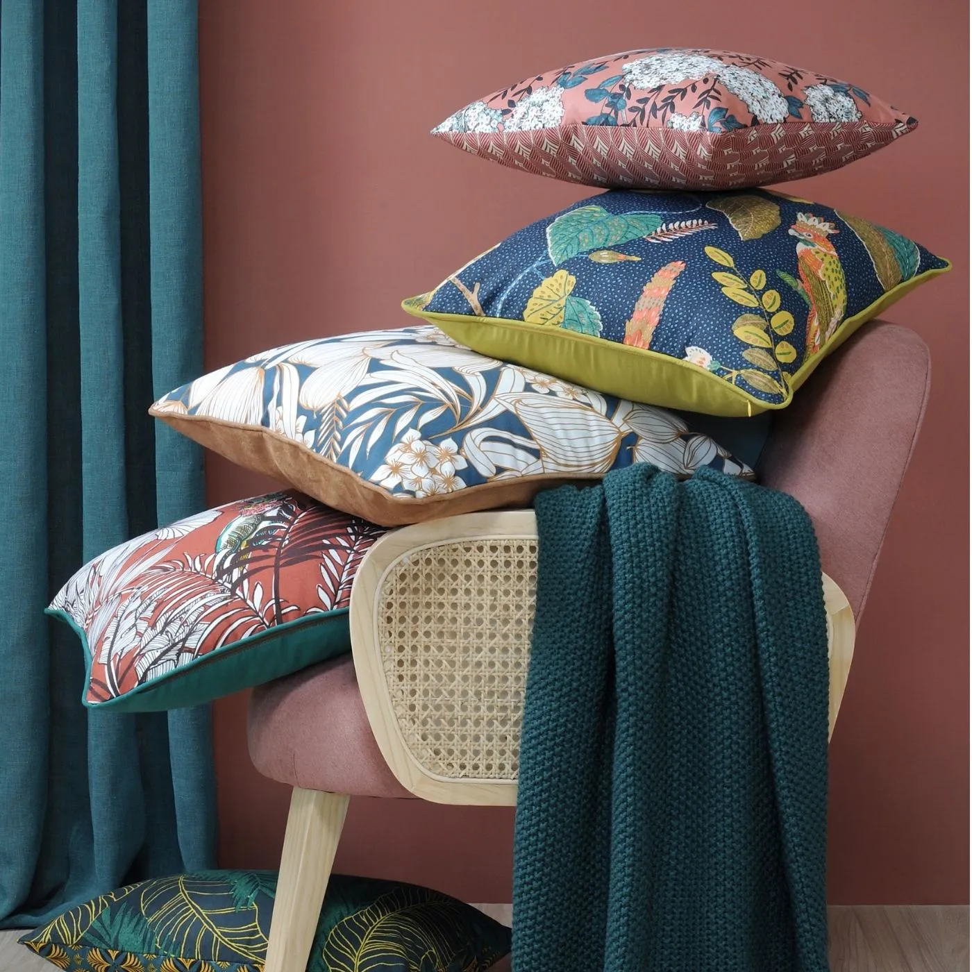 Stof Cushion Petrol | 50cm x 50cm