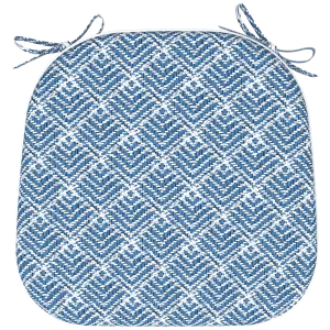Tahiti Shimmer Rounded Chair Pad - 40x42x5cm