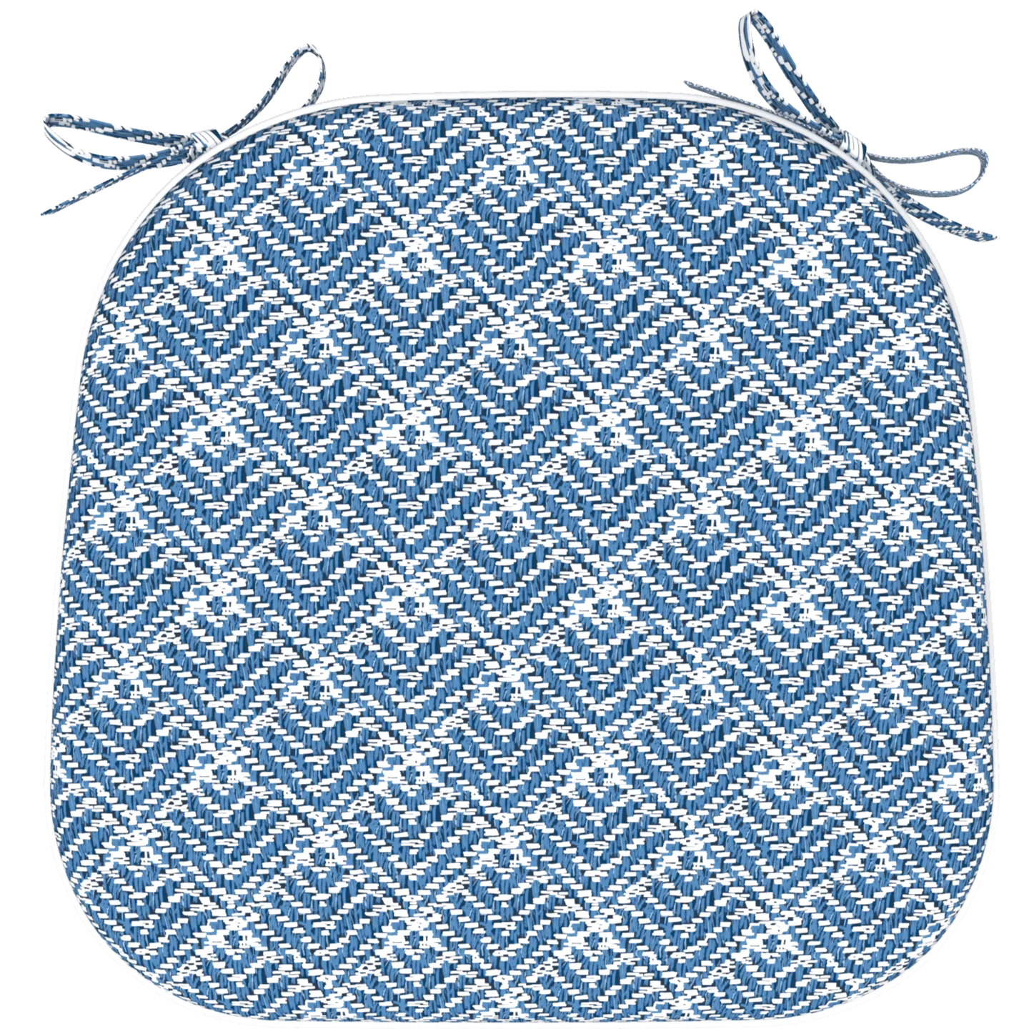 Tahiti Shimmer Rounded Chair Pad - 40x42x5cm