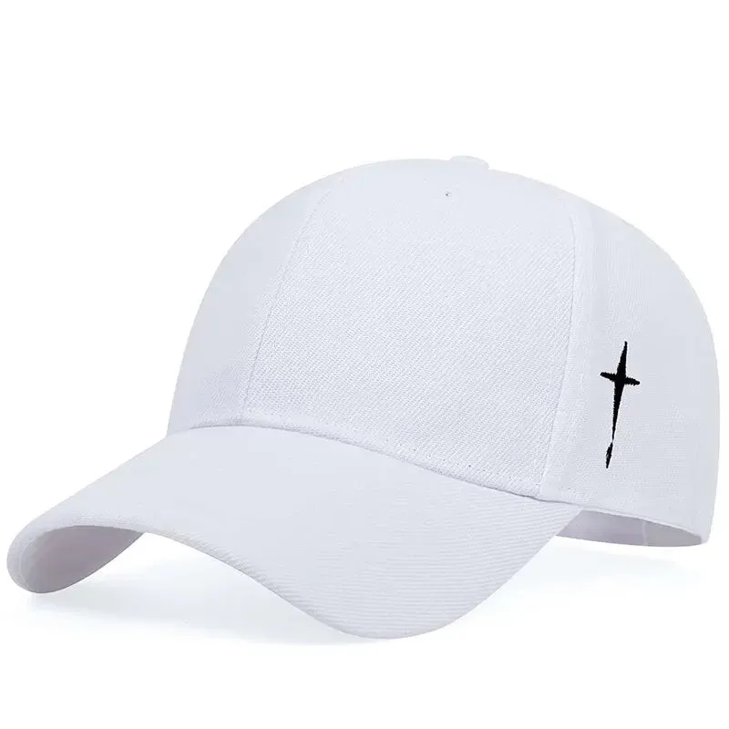 Unisex Simple Cross Water Drop Embroidery Baseball Cap