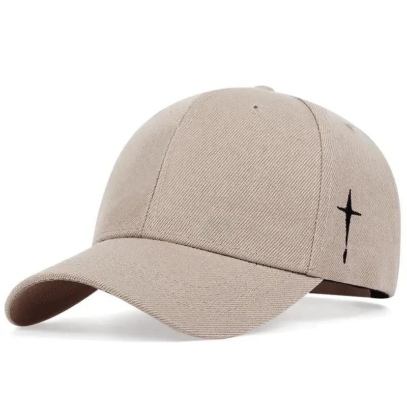 Unisex Simple Cross Water Drop Embroidery Baseball Cap