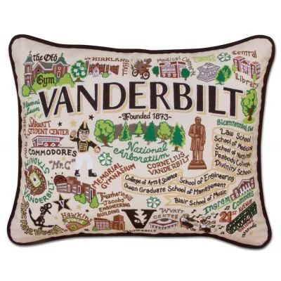 VANDERBILT UNIVERSITY PILLOW BY CATSTUDIO